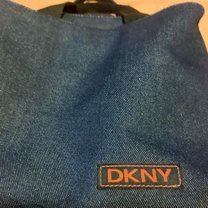 DKNY blue Jean denim purse .